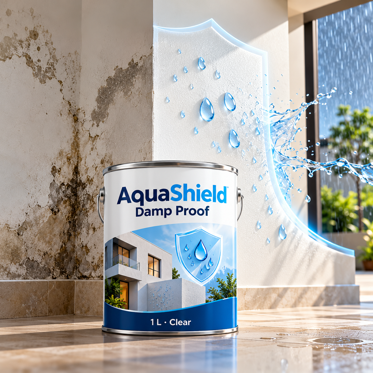 AquaShield Damp Proof 1 L Clear